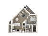 3D Illustration of Antigua Floor Plan